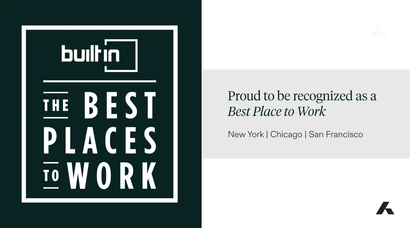Addepar is proud to be recognized as a [Built In Best Place to Work] in 2024.