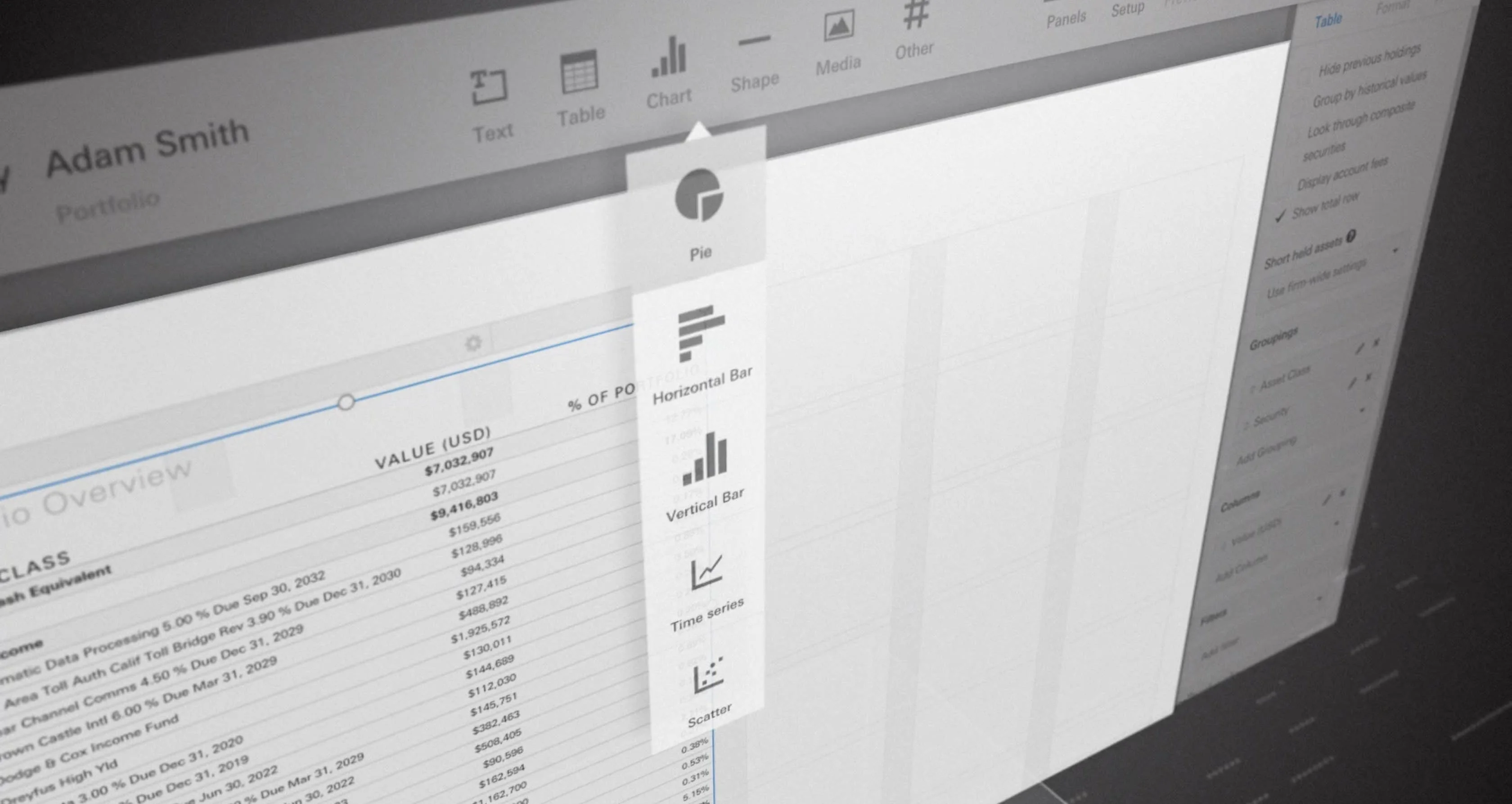 Addepar consolidates and unifies all your data so you can easily analyze any portfolio.